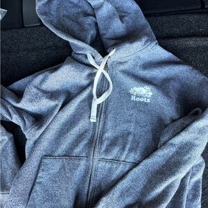 Roots Heather Gray Full-Zip Hoodie